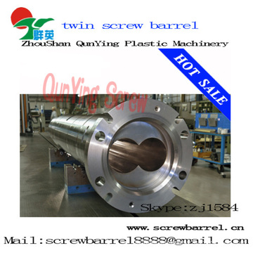 Double Twin parallèle vis Canon bimétalliques Twin parallèle vis Canon pour extrudeuse de feuille de Pvc